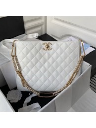 New Chanel Lambskin Shoulder Bag AS2977 white HY22882Uf80