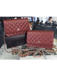 New Chanel mini Flap Bag Cannage Pattern A8373 Burgundy HY7917Uf80