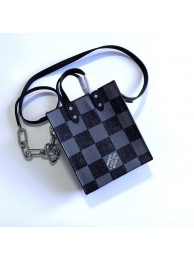 New Louis Vuitton SAC PLAT XS N60479 black HY23612Uf80