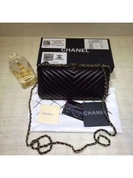 Quality Chanel Minaudiere Metallic Lambskin & Ruthenium-Finish Metal V78985 black HY9895Vu63