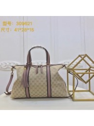 Quality Gucci GG Supreme Canvas Tote Bag 309621 Pink HY3325Vu63