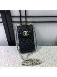 Replica AAA Chanel Sheepskin Leather Shoulder Bag 84074 Black HY22730of41