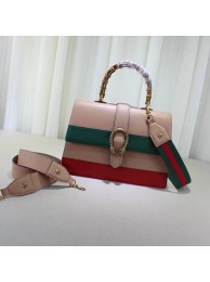 Replica AAA Gucci Bamboo Smooth Leather Top Handle Bag 17410 HY9225of41