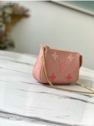 Replica AAA Louis Vuitton MINI POCHETTE ACCESSOIRES M80501 Bouton de Rose Pink HY23095of41