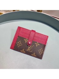 Replica AAA Louis Vuitton Monogram Canvas Card Holder M61730 Purple HY4845of41