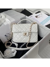 Replica Best Quality CHANEL Calfskin Flap Shoulder Bag AS2892 white HY20236Rf83
