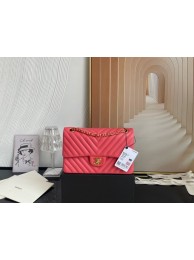 Replica Best Quality Chanel classic handbag Lambskin & gold Metal V01112 rose HY4176Rf83