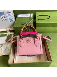 Replica Best Quality Gucci Diana mini tote bag 655661 pink HY26076Rf83