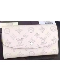 Replica Best Quality Louis Vuitton Mahina Leather IRIS Wallet M60144 OffWhite HY7461Rf83