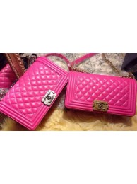 Replica Boy Chanel Flap Shoulder Bag Sheepskin Leather A67086 Rose HY18093Ix66