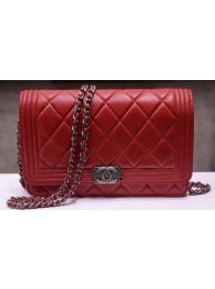 Replica Boy Chanel mini Flap Bags Bright Cannage Pattern A33815 Burgundy HY16398ui32