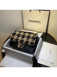 Replica CHANEL 19 Flap Bag AS1154 Black&apricot HY20711cK54