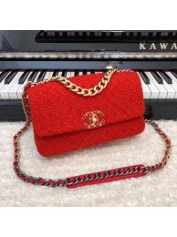 Replica CHANEL 19 Flap Bag AS1160 red HY19287Xe44