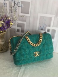 Replica CHANEL 19 Flap Bag AS1162 green HY4975VA65