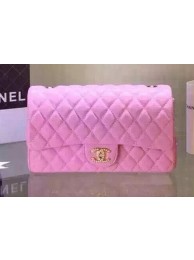 Replica Chanel 2.55 Series Flap Bag Black Sheepskin Leather A5016 Pink HY1052AP18