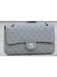 Replica Chanel 2.55 Series Flap Bag Grey Cannage Pattern A1112 Silver HY26660SV68