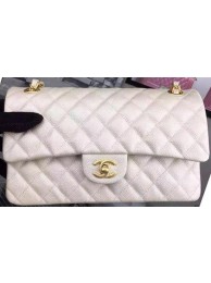 Replica Chanel 2.55 Series Flap Bag OffWhite Cavier Leather A05480 Gold HY3662YP94