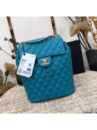 Replica Chanel Backpack Sheepskin Original Leather 83431 sky blue HY16526Kg43