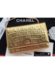 Replica Chanel Calfskin & Gold-Tone Metal A33814 Gold HY3268Vi77