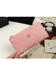 Replica Chanel Calfskin Leather & Gold-Tone Metal A84107 light pink HY26791ec82