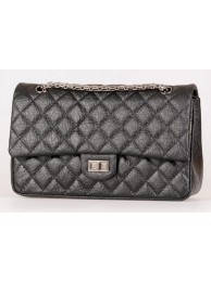 Replica Chanel Classic Flap Bag Black Calfskin Leather A30226 Silver HY18868ij65