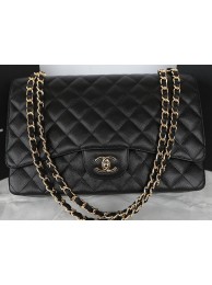 Replica Chanel Classic Flap Bag Black Original Cannage Pattern CFA1116 Gold HY24539ls37