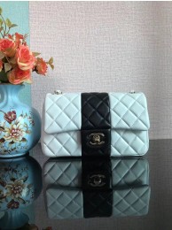 Replica Chanel Classic Flap Shoulder Bag Original Sheepskin leather A01116 White&Black HY6217YP94