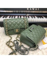 Replica CHANEL Classic Handbag Lambskin A1116 green HY6291hD86