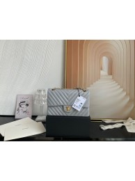 Replica Chanel classic handbag Lambskin & gold Metal V01112 gray HY1767Xe44
