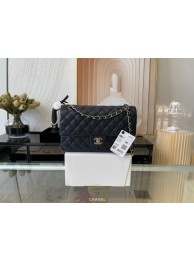 Replica Chanel classic handbag Lambskin&silver Metal 01112 black HY12758Vi77