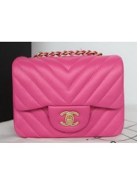 Replica Chanel Classic MINI Flap Bag Sheepskin Leather A1115 Rose HY11376sA83