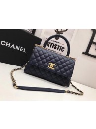 Replica Chanel Classic Top Handle Bag Royal Original Leather A92991 Gold HY26537nB47