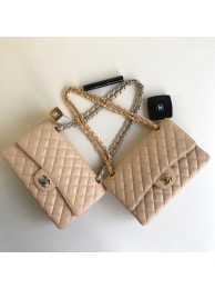 Replica Chanel Double Flaps Bags Apricot Original Caviar Leather A1112 Gold or Silver HY25271hD86