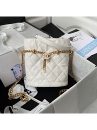 Replica Chanel Drawstring Bag & Gold Metal AS3116 white HY23769Yn66