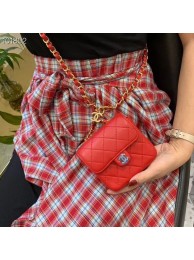 Replica Chanel flap bag Calfskin & Gold-Tone Metal AS1196 Red HY23366KG80