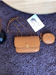 Replica CHANEL Flap Bag Lambskin&Gold-Tone Metal AS1094 Camel HY5196hD86