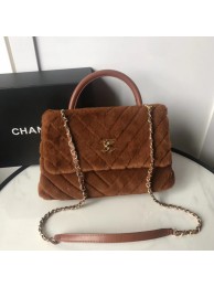 Replica Chanel flap bag with top handle A92991 Camel HY25054iF91