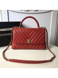 Replica Chanel Flap Bag with Top Handle A92991 red HY26192XB19