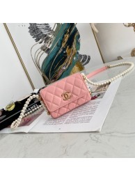 Replica Chanel flap coin purse with chain 81085 pink HY10366ec82