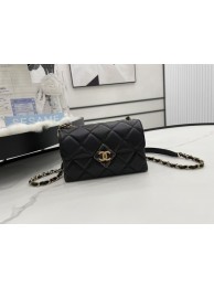 Replica Chanel Flap Lambskin Shoulder Bag AS2556 black HY9916sA83