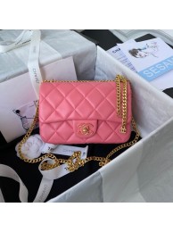 Replica Chanel Flap Lambskin small Shoulder Bag AS3114 pink HY16013zR45