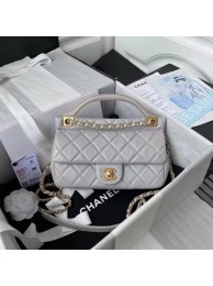 Replica Chanel Flap Shoulder Bag Original leather AS2438 grey HY5854Ye83