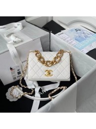 Replica Chanel Flap Shoulder Bag Original leather AS2638 white HY18203zR45