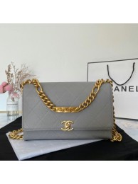 Replica Chanel Flap Shoulder Bag Original leather AS2764 grey HY23589ED66