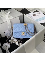 Replica Chanel Flap Shoulder Bag Original leather AS2855 sky blue HY10355aG44