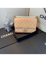 Replica Chanel Flap Shoulder Bag Sheepskin Leather 77399 apricot HY16655VA65