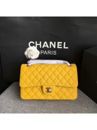 Replica Chanel Flap Shoulder Bags Original Deerskin Leather CF1112 Yellow HY13009iF91