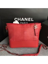 Replica Chanel Gabrielle Shoulder Bag Original Python Leather A93842 Red HY1475SV68