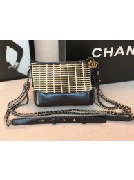 Replica Chanel gabrielle small hobo bag A91810 Cane black HY12728zR45