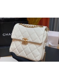 Replica Chanel Grained Calfskin Backpack Original Leather AS3108 white HY15242XB19
